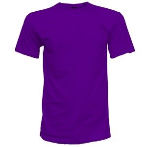 Gemrock Men's Solid Color T-Shirt - Purple
